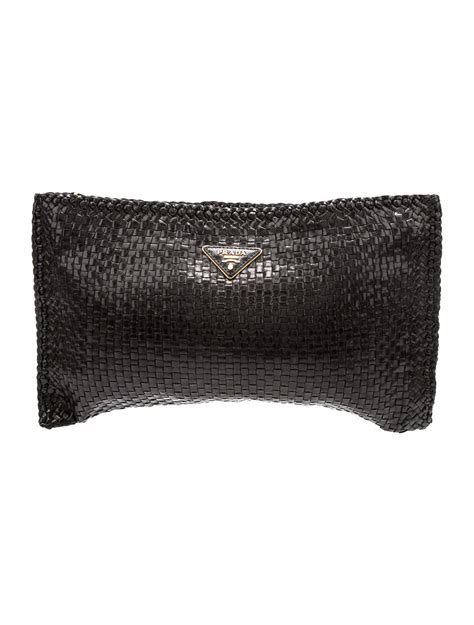 prada madras clutch|Prada snakeskin clutch.